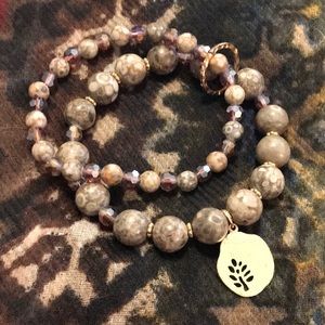 Calming agate bracelet!